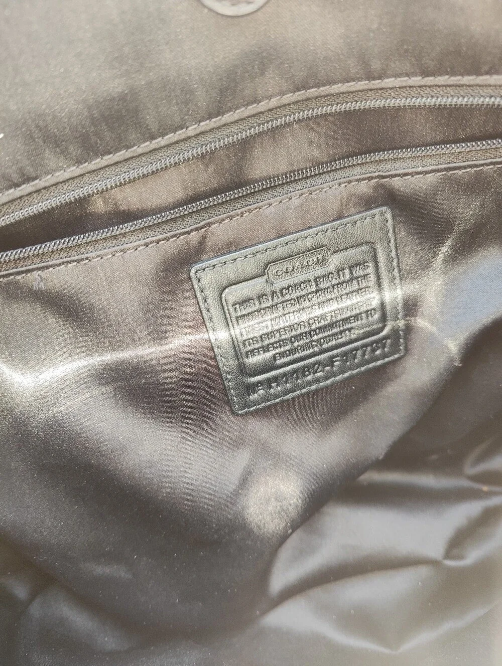 Coach Black Signature Floral Appliqué Tote